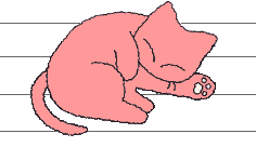 眠る猫イラスト